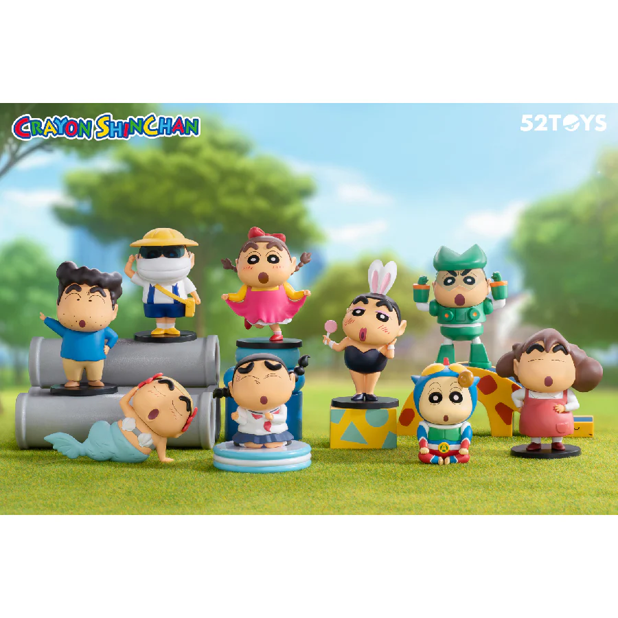 52TOYS Crayon Shin-Chan Funny Cosplay Series (Full set of 8) Figure Collection
