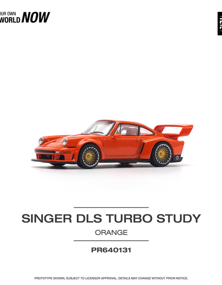POPRACE 1/64 SINGER DLS TURBO (TRACK) ORANGE *New Tooling Model Car