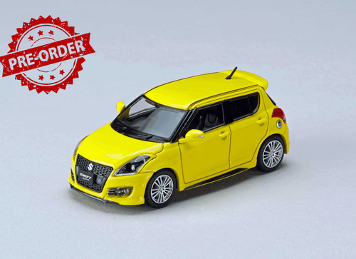 Load image into Gallery viewer, (Pre-order) Hobby JAPAN 1/64 SUZUKI SWIFT SPORT ZC32S AERO PARTS CHAMPION YELLOW

