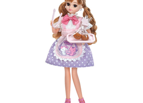 Load image into Gallery viewer, Takara Tomy Licca Chan Clothes LW-13 Nekoneko Bakery Dress Set (NO DOLL)
