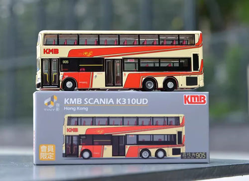 Load image into Gallery viewer, Tiny City Die-cast Model Car - KMB SCANIA K310UD 80(905) 1:110 Model Bus
