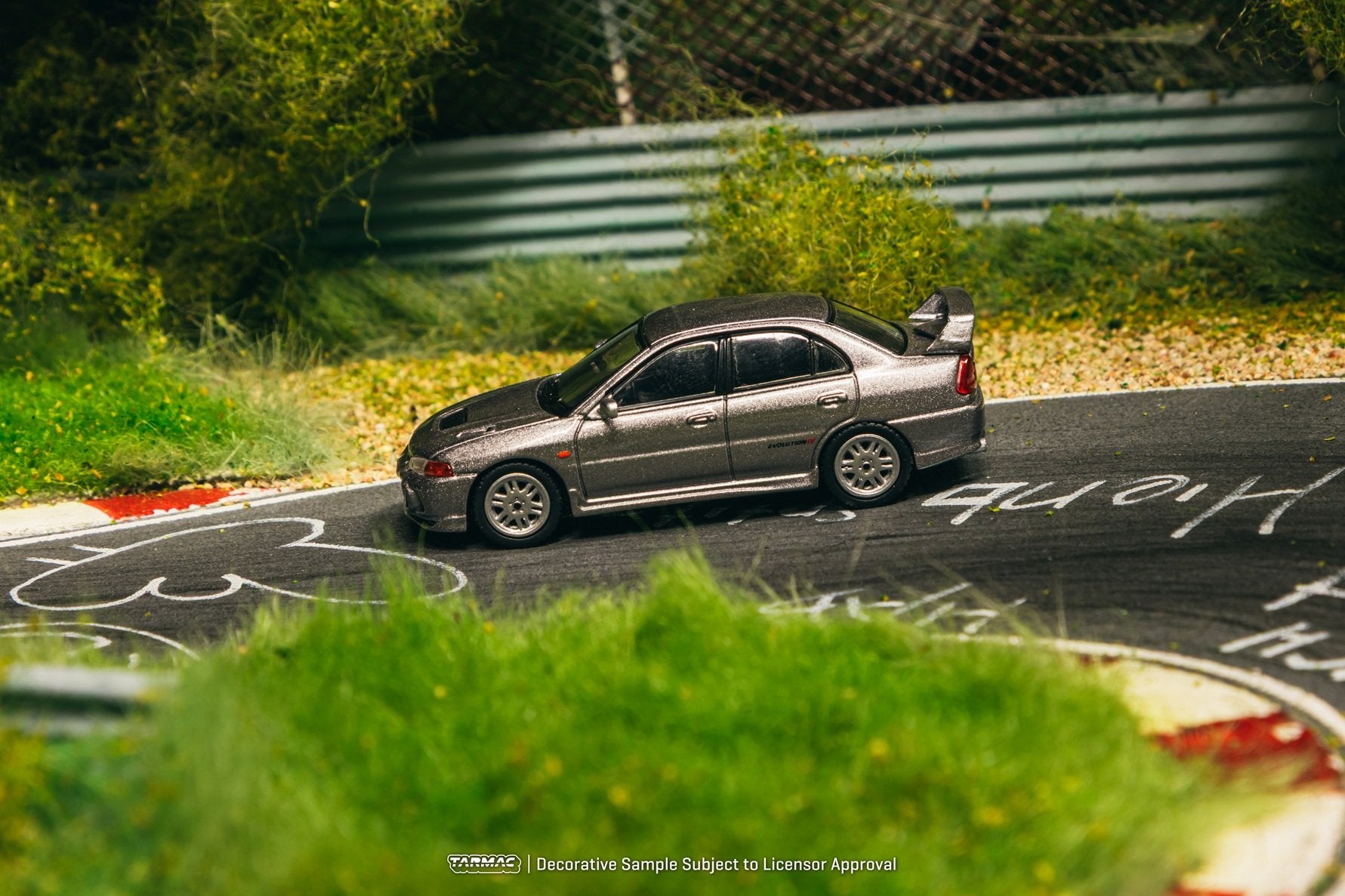 Tarmac Works Mitsubishi Lancer GSR Evolution IV Silver Diecast Model
