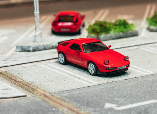 Load image into Gallery viewer, (Pre-order) Tarmac Works Porsche 928 S Red 1/64 Diecast Model Car
