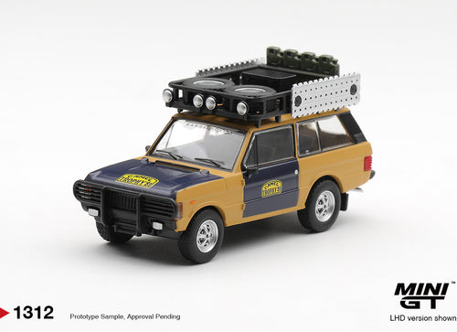 Load image into Gallery viewer, (Pre-order) Mini GT #1312 Range Rover 1981 Camel Trophy Sumatra H.Fischer W.Bays
