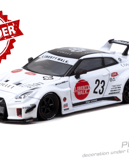 (Pre-order) Tarmac Works LB-Silhouette WORKS GT NISSAN 35GT-RR  White Diecast