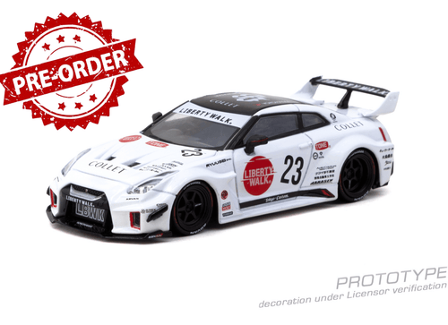 Load image into Gallery viewer, (Pre-order) Tarmac Works LB-Silhouette WORKS GT NISSAN 35GT-RR  White Diecast
