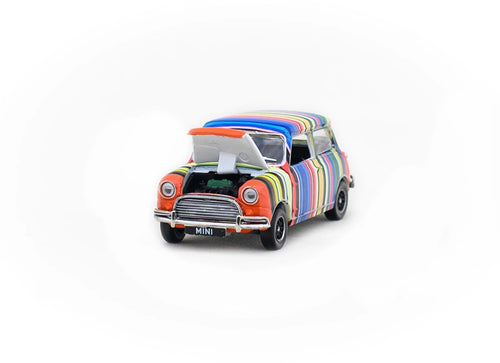 Load image into Gallery viewer, Tiny City Hong Kong 1:50 Diecast Model Car Art Car - Coloured Stripes
