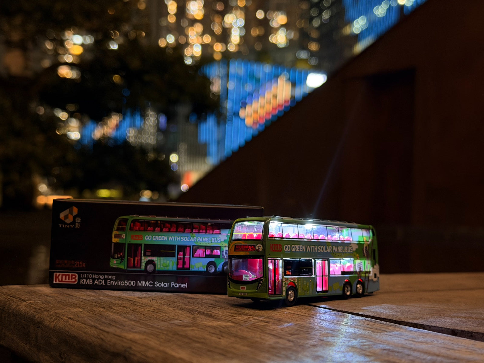Tiny City Die-cast Model Car - KMB ADL E500 MMC 12m Solar-Powered Bus (215X)