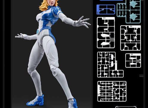 Load image into Gallery viewer, Blokees Marvel Rivals Champion Class Invisible Woman Model Kits Action Figure
