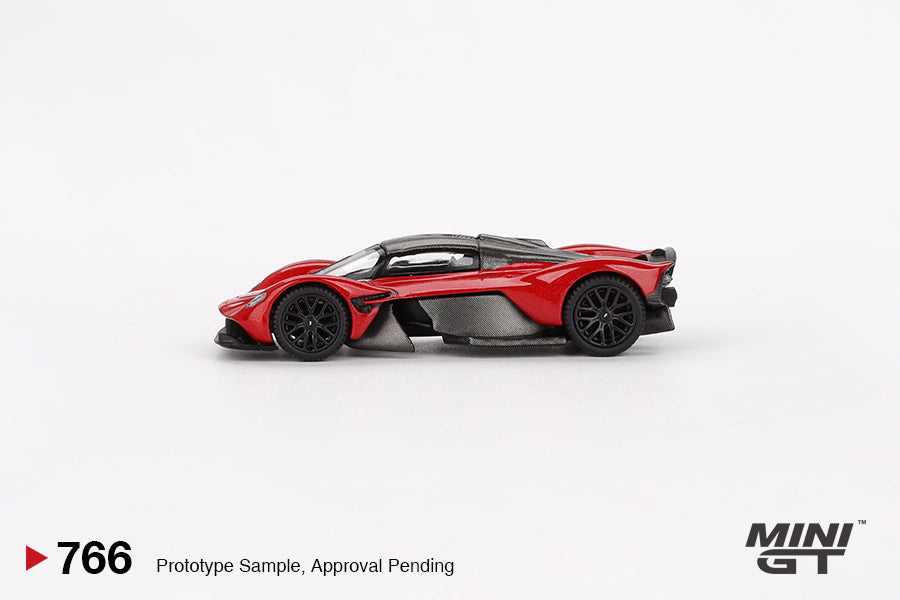 Mini GT #766 1/64 Aston Martin Valkyrie Hyper Red Diecast Car LHD
