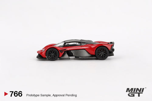 Load image into Gallery viewer, Mini GT #766 1/64 Aston Martin Valkyrie Hyper Red Diecast Car LHD
