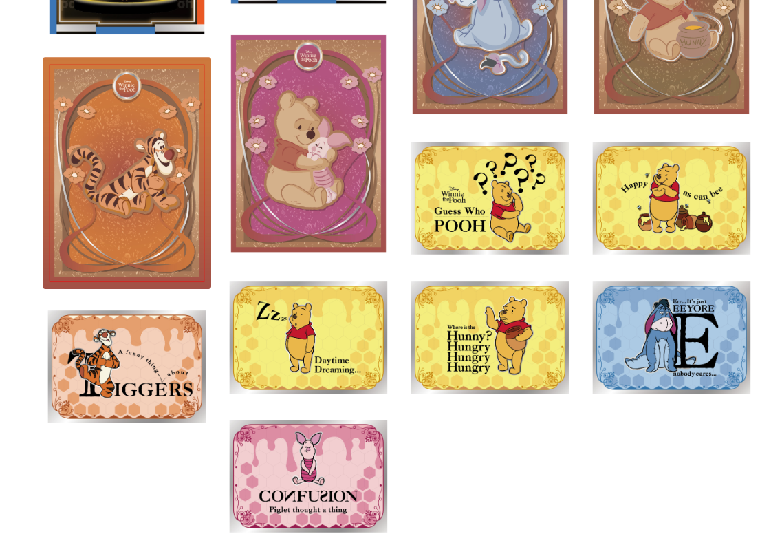 COSMOS Collectible Winnie the Pooh Collectible Card Box Set (80 cards SET)