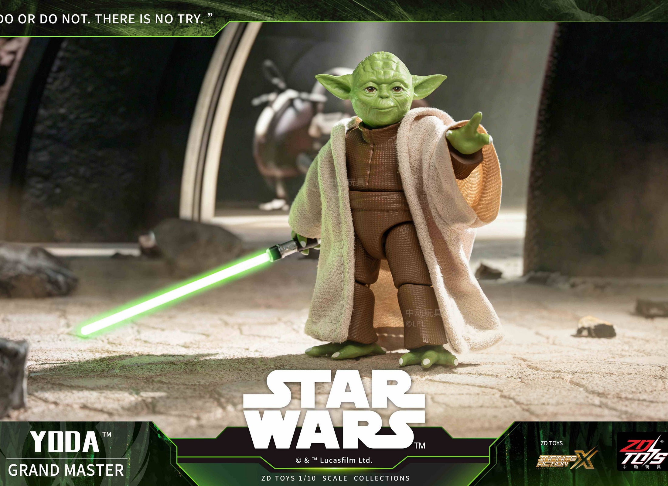 ZD Toys Star Wars 1:10 Action Figure Grand Master Yoda