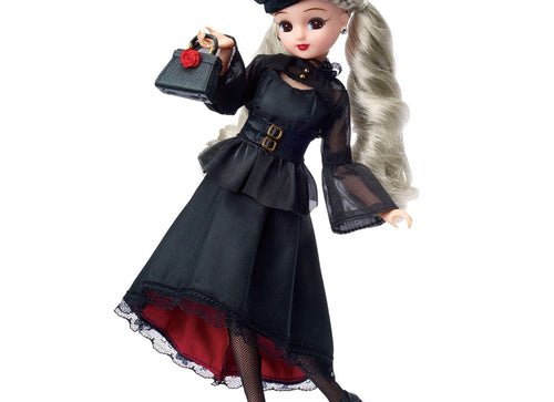 Load image into Gallery viewer, Takara Tomy Licca-chan Doll - Stylish Licca Photogenic Licca Gothic Noir
