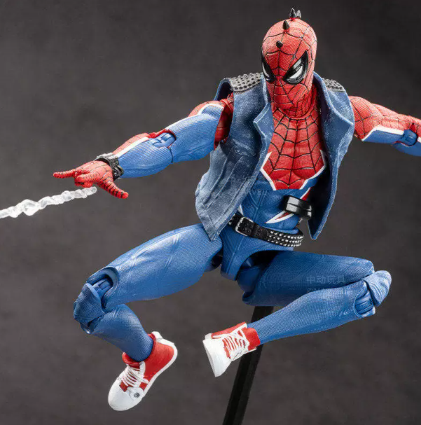 ZD Toys Marvel Avengers 1/10 Spider-Man Punk Spider Action Figure Set