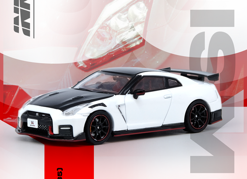 Load image into Gallery viewer, INNO64 1/64 NISSAN GT-R (R35) NISMO White Model Car
