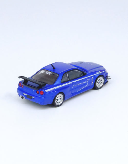 Load image into Gallery viewer, INNO64 MODEL 1/64 NISSAN SKYLINE GT-R (R34) V-SPEC Tuned by &quot;MINE&#39;S&quot;

