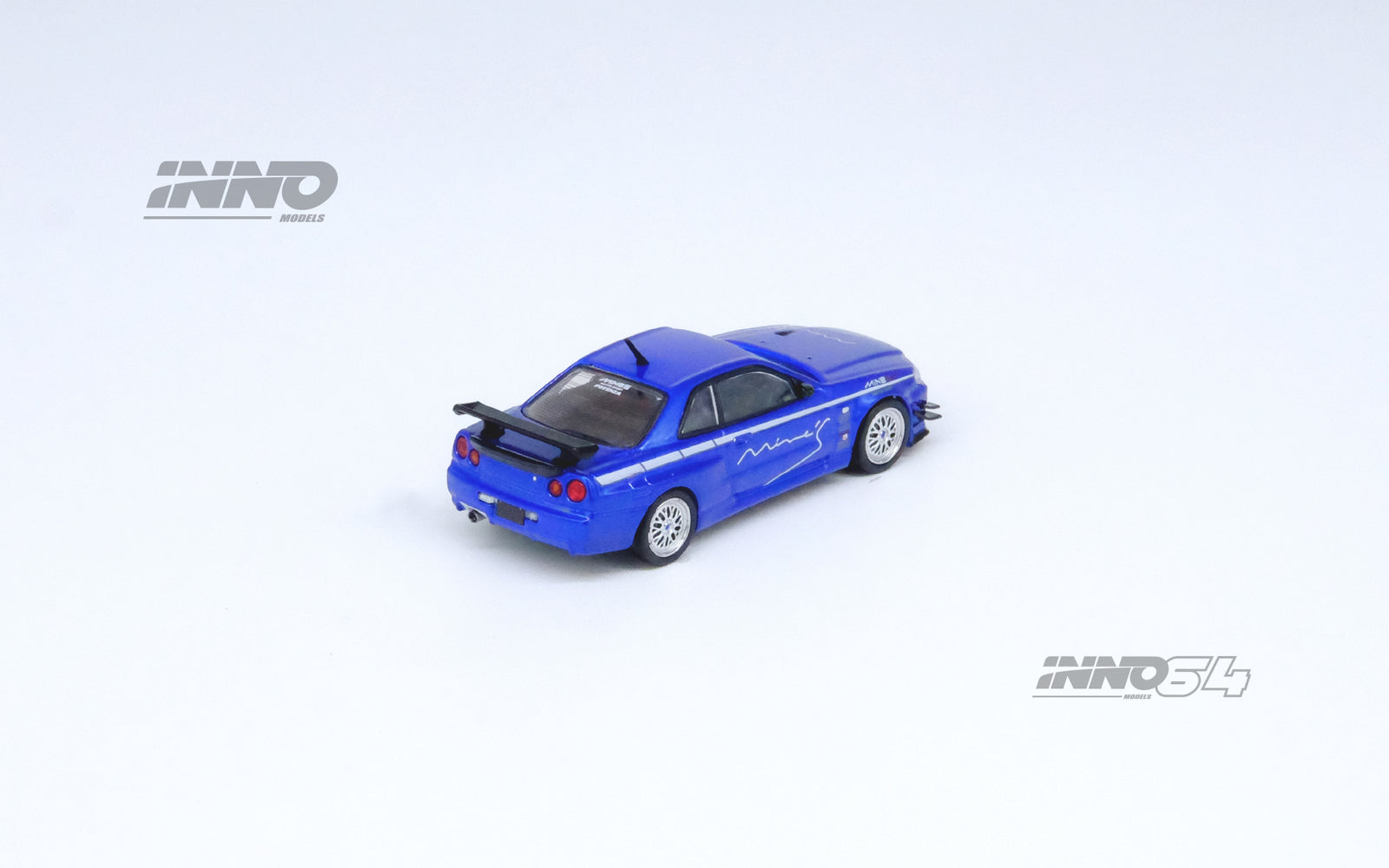 INNO64 MODEL 1/64 NISSAN SKYLINE GT-R (R34) V-SPEC Tuned by "MINE'S"