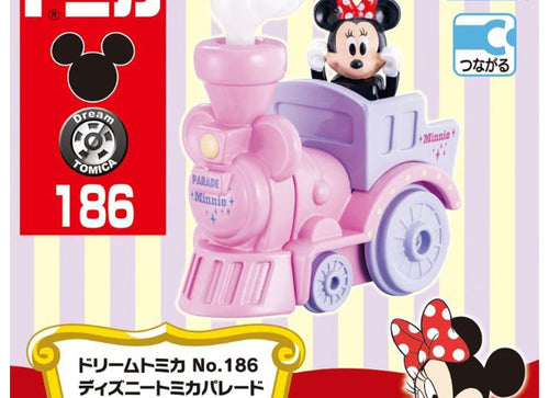 Load image into Gallery viewer, Takara Tomy Dream Tomica Model Car - No.186 Disney Tomica Minnie Mouse
