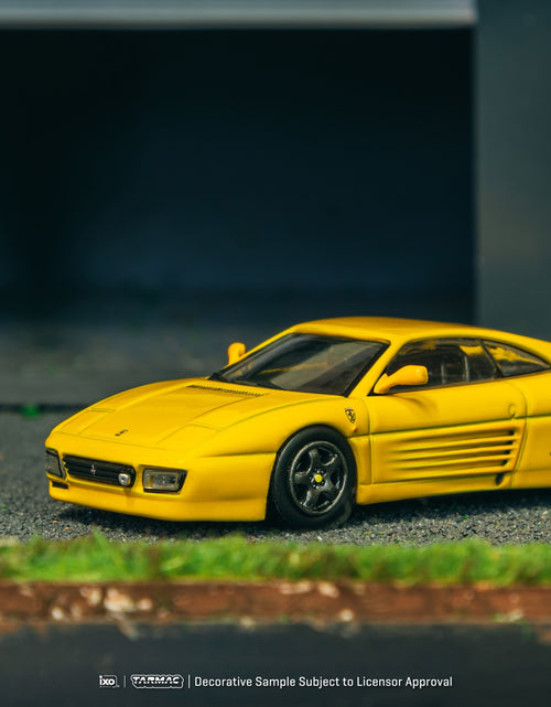 Load image into Gallery viewer, Tarmac Works 1/64 Ferrari 348 Challenge Yellow Diecast Model Car
