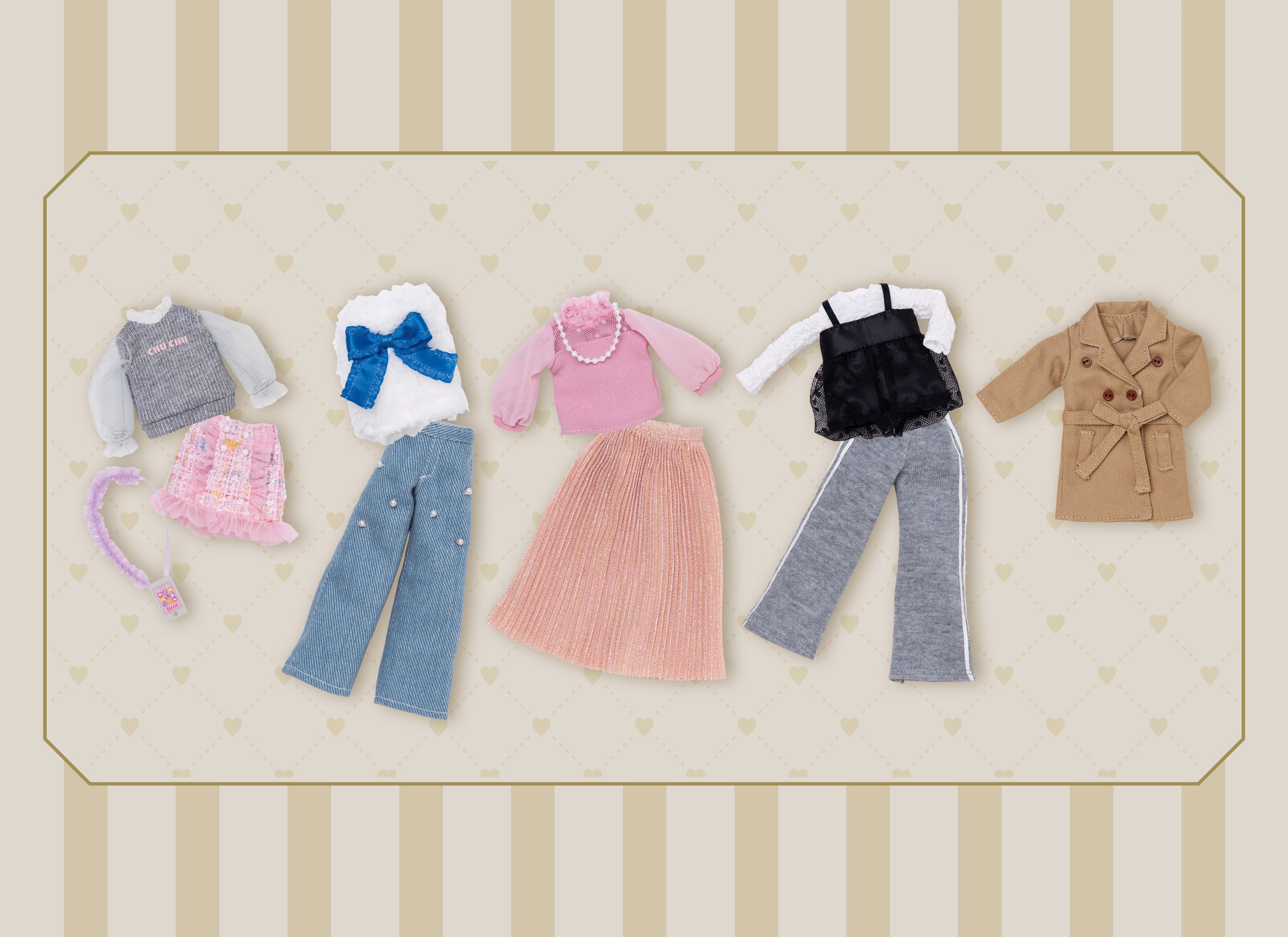 Takara Tomy Licca Dress Real Close Select Vol.1 (Full set of 9) (NO DOLL)
