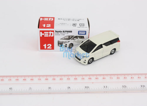 Load image into Gallery viewer, New Takara Tomy Tomica #12 Toyota Alphard Yellow Sca. 1/65 Diecast Toy Car Japan
