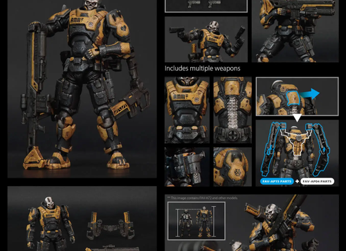 Load image into Gallery viewer, TOYS ALLIANCE x Acid Rain FAV-A72 1:18 Mason Action Figure Set
