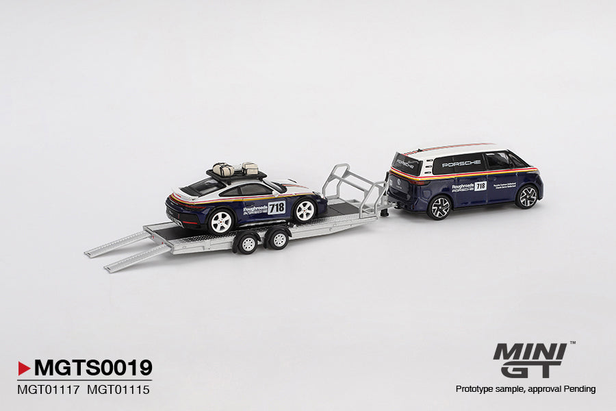 (Pre-order) MINI GT Porsche 911 Dakar #718 / Volkswagen ID. Buzz Porsche Centrum