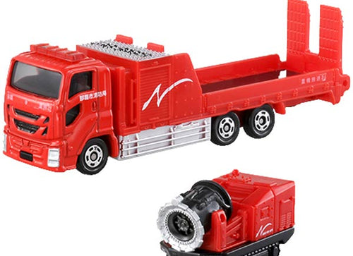 Load image into Gallery viewer, Takara Tomy Tomica #128 NAHA Fire Department Hyper Mist Blower Diecast Toy Car
