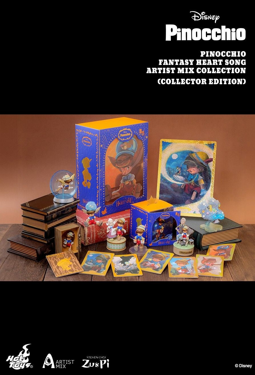 Hot Toys Disney Pinocchio Fantasy Heart Song Artist Mix Collectibles Full set 6