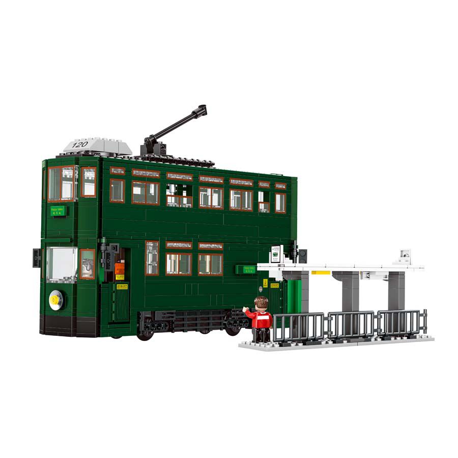 Royal Toys Building Blocks City Story Bricks RT19: Hong Kong Tramways (948 Pcs/Pzs)