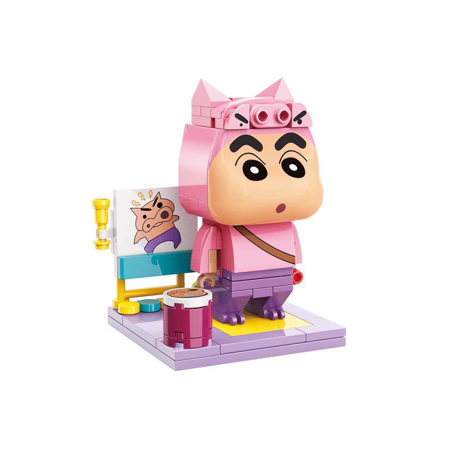 Qman Keeppley Building Blocks Toy #K20610 - Shinchan Cos Buriburi Zaemon