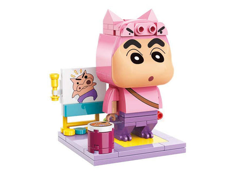 Load image into Gallery viewer, Qman Keeppley Building Blocks Toy #K20610 - Shinchan Cos Buriburi Zaemon
