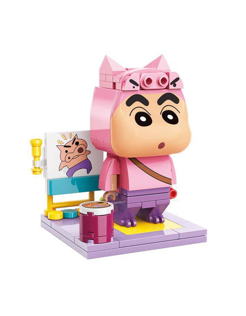 Load image into Gallery viewer, Qman Keeppley Building Blocks Toy #K20610 - Shinchan Cos Buriburi Zaemon
