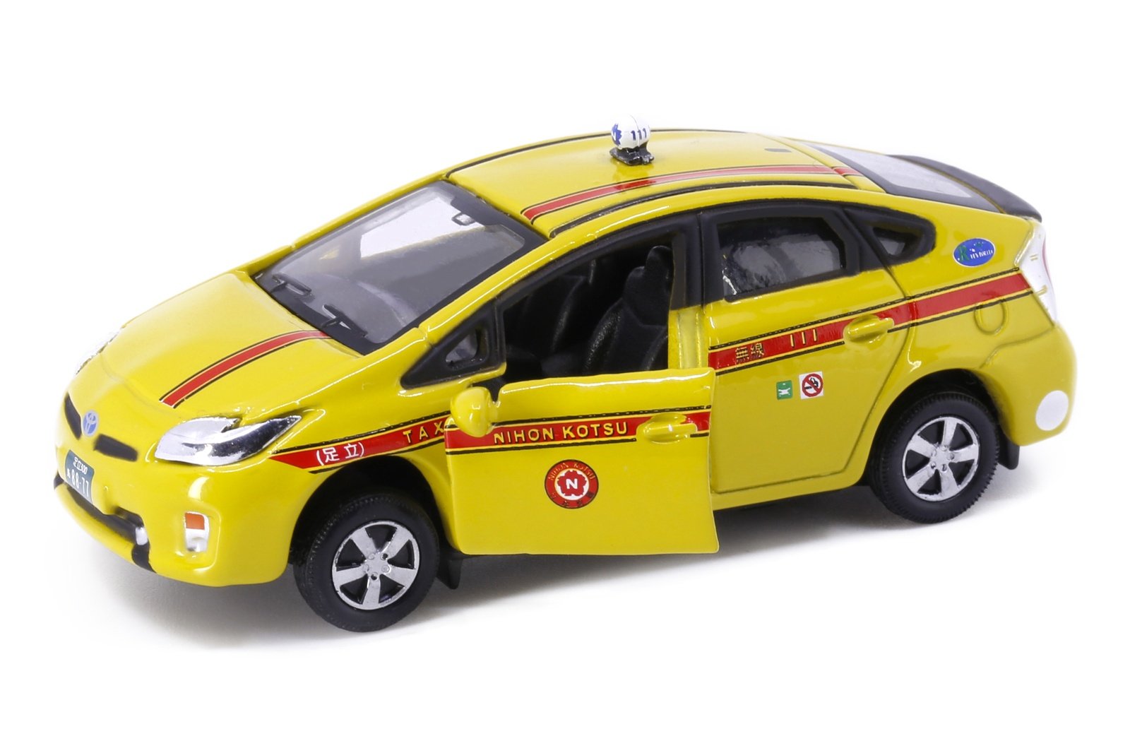 Tiny City JP8 Die-cast Model Car - Toyota Prius XW30 Nihonkotsu Taxi 4-color ver