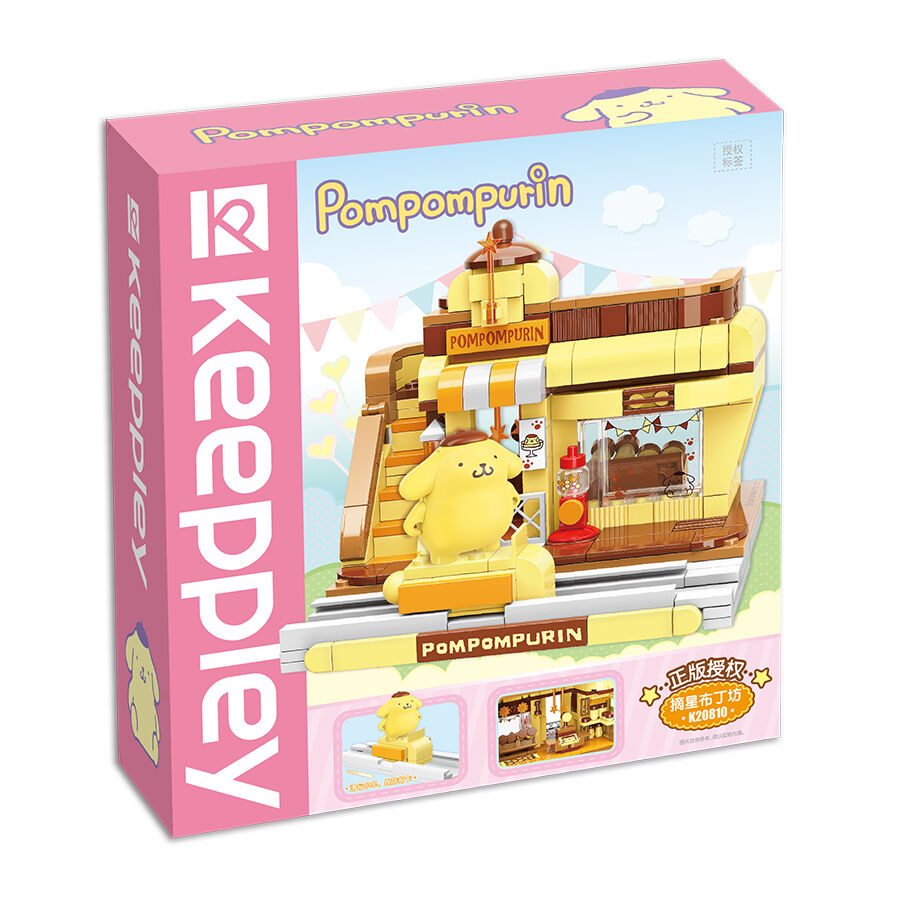 Keeppley Blocks Toy #K20810 : Sanrio Series - Pompom Purin Wrokshop