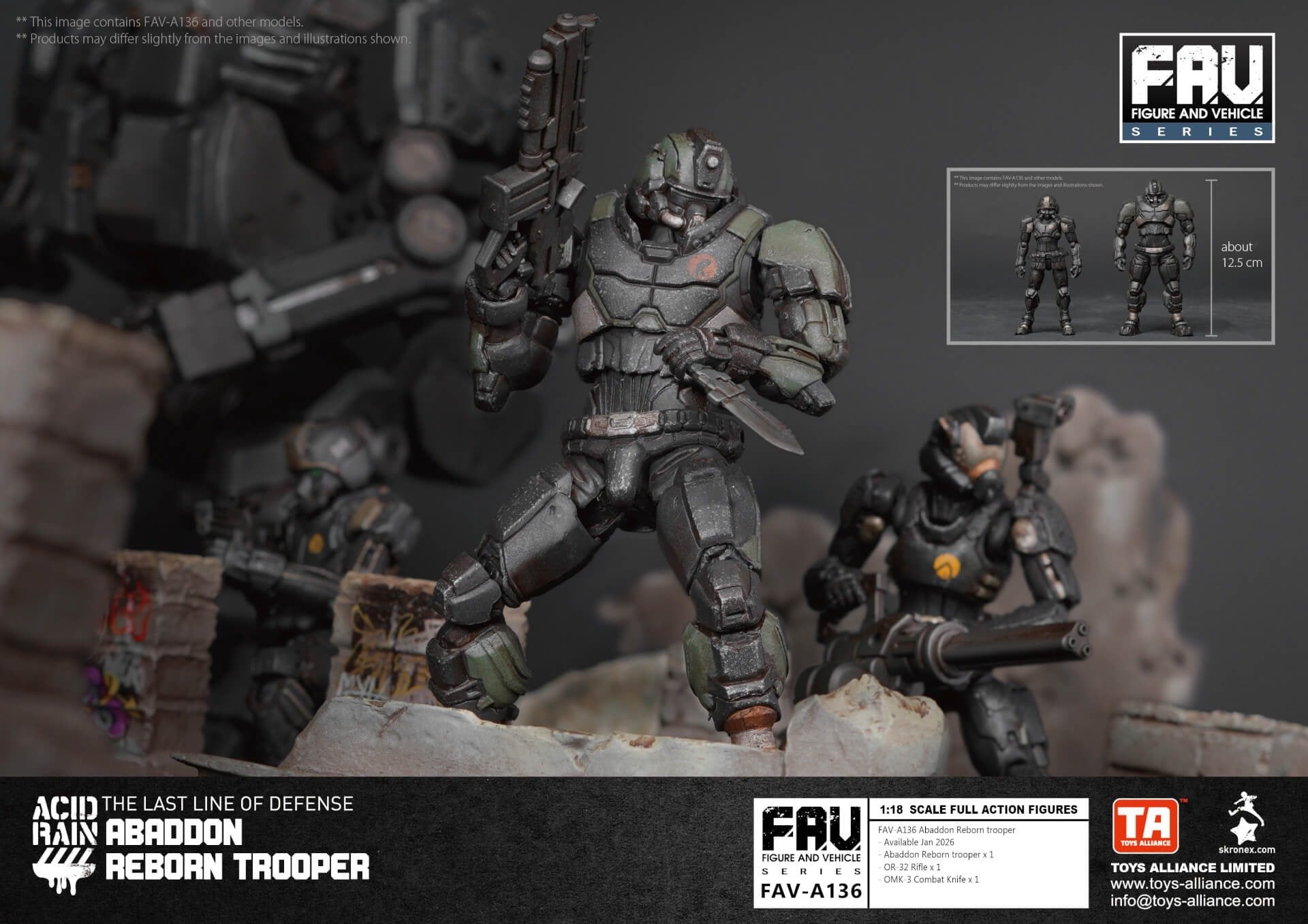 Acid Rain x Toy Alliance FAV-A136 Abaddon Reborn trooper Figure Set