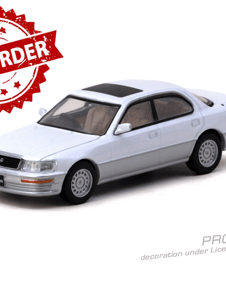 (Pre-order) Tarmac Works 1/64 Lexus LS400 (UCF10) Pearl White Diecast Model Car