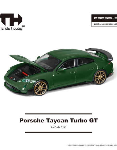 Trends Hobby Diecast 1/64 Porsche Taycan Turbo GT (Green) #241087C