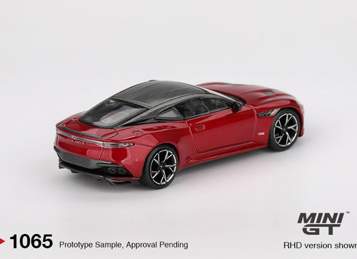 Load image into Gallery viewer, Mini GT #1065 Aston Martin DBS Hyper Red Diecast Model Car RHD
