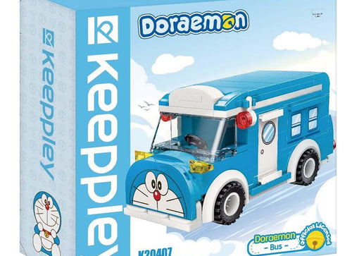 Load image into Gallery viewer, Qman Keeppley Building Blocks Toy #K20407 - Doraemon Mini Car-Bus
