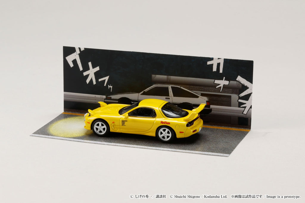 Hobby Japan 1/64 Mazda RX-7 (FD3S) RedSuns Initial D Keisuke Takahashi VS Takumi
