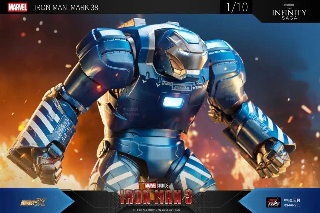 ZD Toys Marvel Avengers 1/10 Iron Man MK38 Action Figure