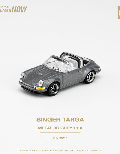 Load image into Gallery viewer, POPRACE 1/64 SINGER TARGA METALLIC GREY Diecaset Model Car

