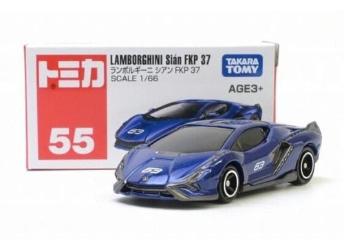 Load image into Gallery viewer, Takara Tomy Tomica 1/66 No.55 Lamborghini Sian FKP 37 Asia Edition
