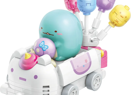 Load image into Gallery viewer, Qman Keeppley Building Blocks #30491 Sumikko Tokage &amp; Nisetsumuris Balloon Car
