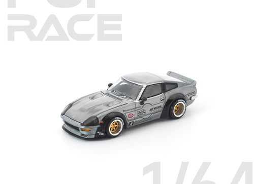 Load image into Gallery viewer, (Pre-order) POP RACE 1/64 PANDEM 280ZX RAW METAL Diecast Model Car
