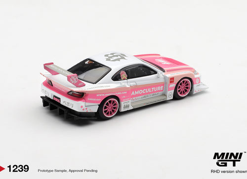 Load image into Gallery viewer, (Pre-order) Mini GT #1239 Nissan SILVIA (S15) LB-Super Silhouette AMOCULTURE Car
