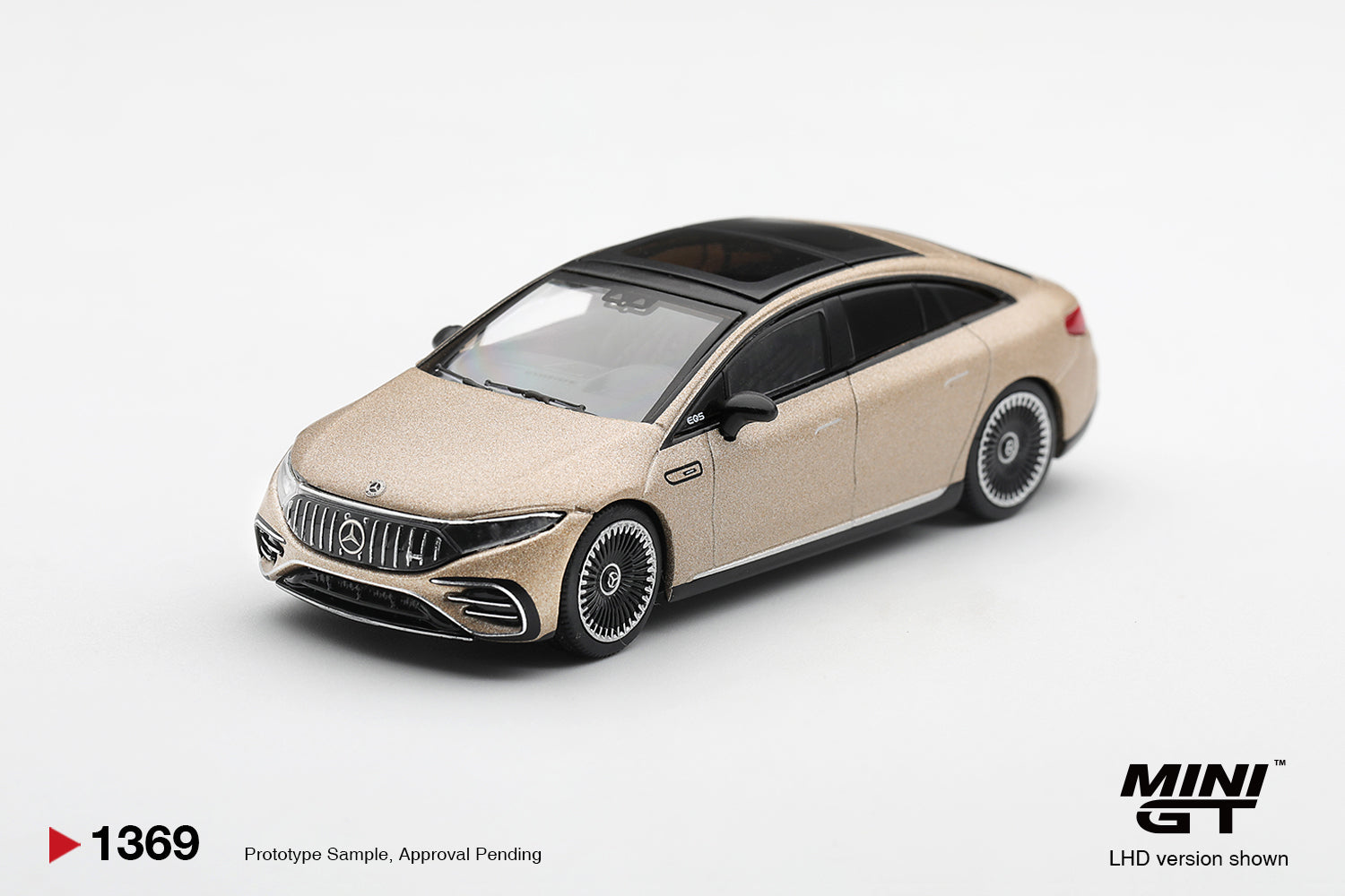 (Pre-order) Mini GT #1369 Mercedes AMG EQS 53 Signature Kalahari Gold LHD