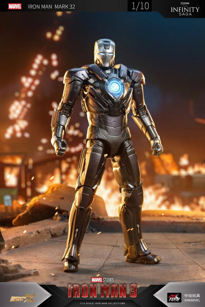 ZD Toys Marvel Iron Man 3 1/10 Iron Man MK32 Action Figure